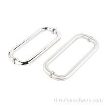 Dual-access shower door humahawak